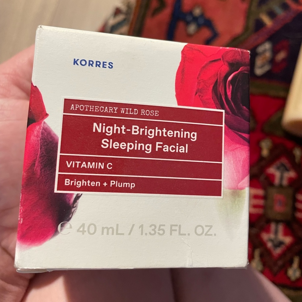 KORRES NIGHT BRIGHTENING SLEEPING FACIAL!